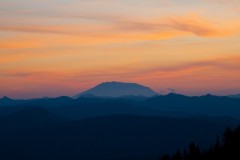 Sunset over Mt. St. Helens