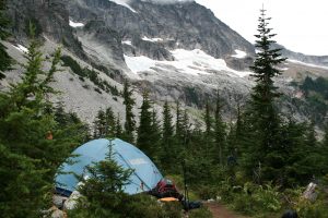 Tent site at Thunder Basin.