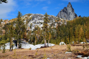 View of Prussic Peak, from Perfection Lake.