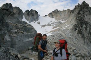 Greg and Ed at top of Aasgard Pass