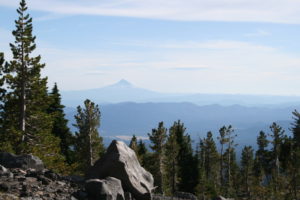 Mt. Hood, as seen from the trail to Mt. Adams.