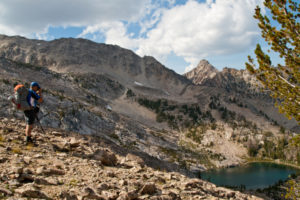 More incredible vistas awaited, as we topped out on Windy Devil pass, we could look down into Boulder Chain Lakes Basin, more incredible lakes and peaks to photograph. We wondered if the awesome scenery would ever quit!!!