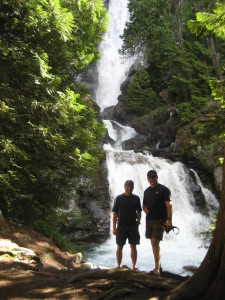Greg and Dave at Rainbow Falls